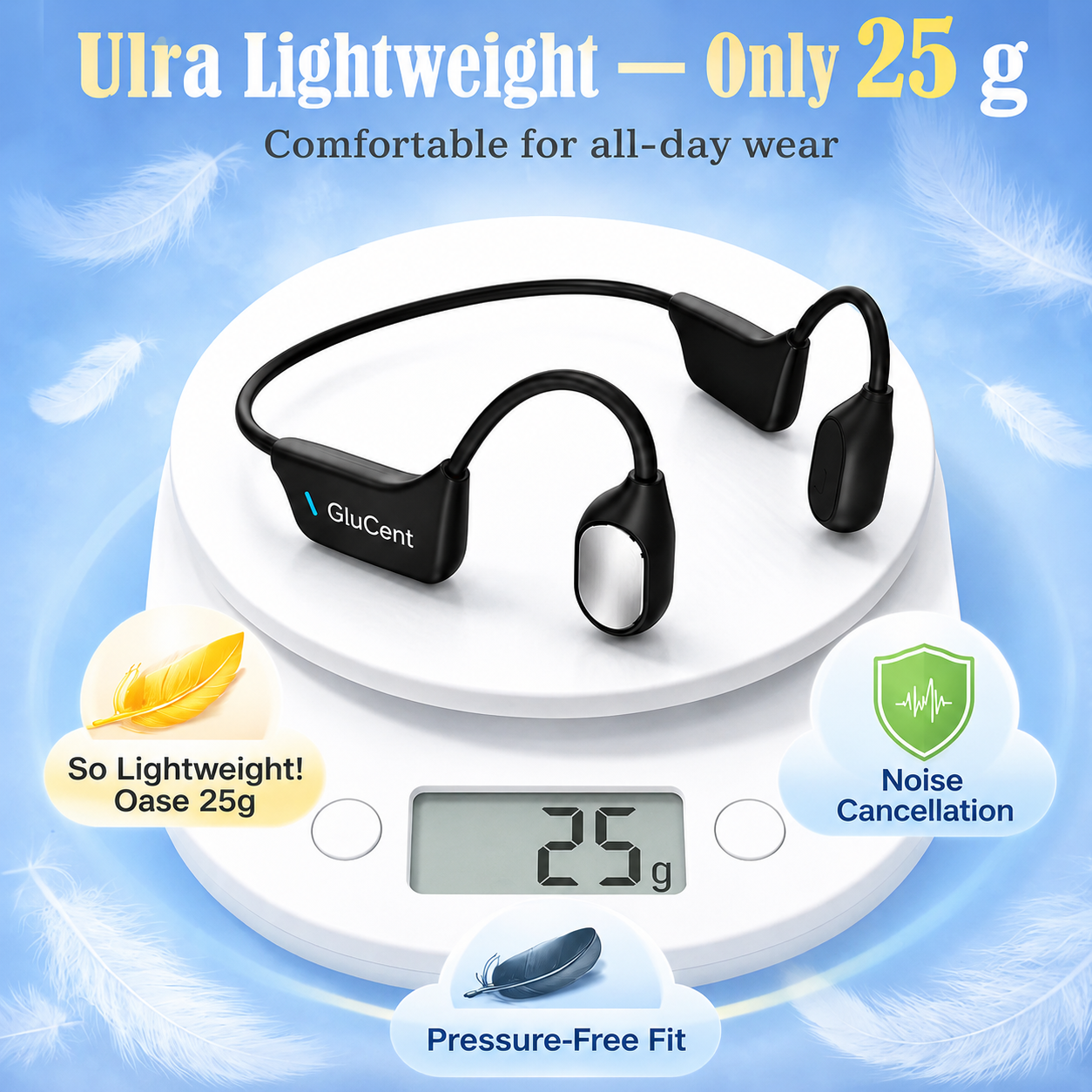 🌎Ends Today: 83% OFF!⏰🏆GluCent®  Bone Conduction Smart Hearing Headphones （Mayo Clinic Recommended）