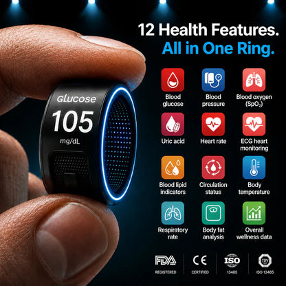 🎉 75% OFF Launch Offer🏆Pryxo™ G1 Non-Invasive Smart Ring