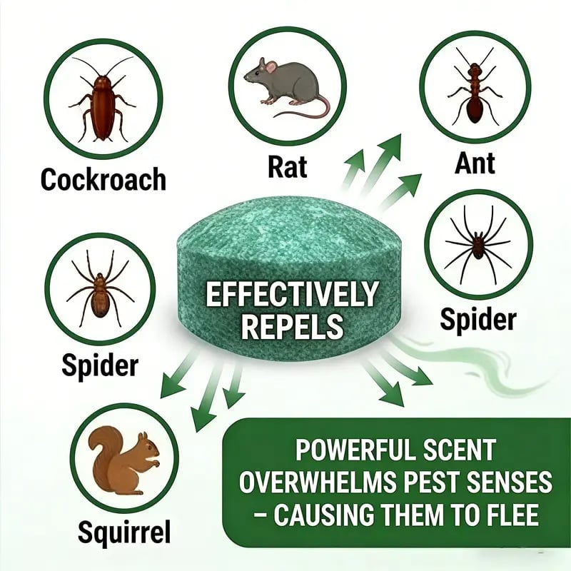 🔥Peppermint Cinnamon Oil Mice Repellent for Squirrel Rats Spider Pests, Mice Repellent for Indoor/Outdoor Use
